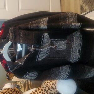 Black and Gray Hooded Sweater